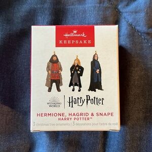 Hallmark Keepsake Ornament - Hermione Hagrid Snape- Harry Potter NIB - 2023